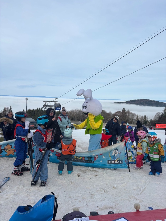 Snowli au départ du téléski